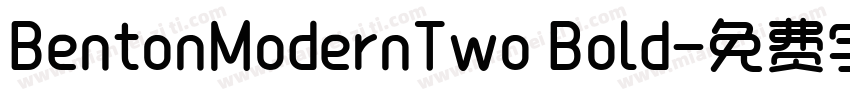 BentonModernTwo Bold字体转换